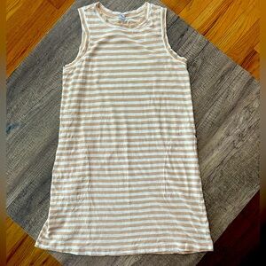 Medium Old Navy skin knit striped tank dress with pockets!